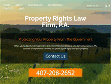 Tablet Screenshot of florida-eminent-domain.com